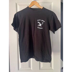 Nowhere Fast Graphic T-Shirt Small Black Funny Slogan Edgy Streetwear Punk Tee